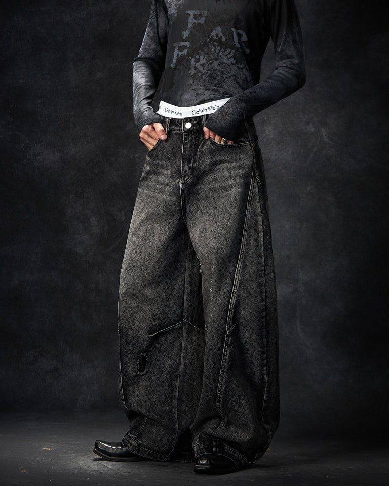 Ripped Streetwear Denim - Riyooo