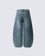 Striped Denim Pants - Riyooo