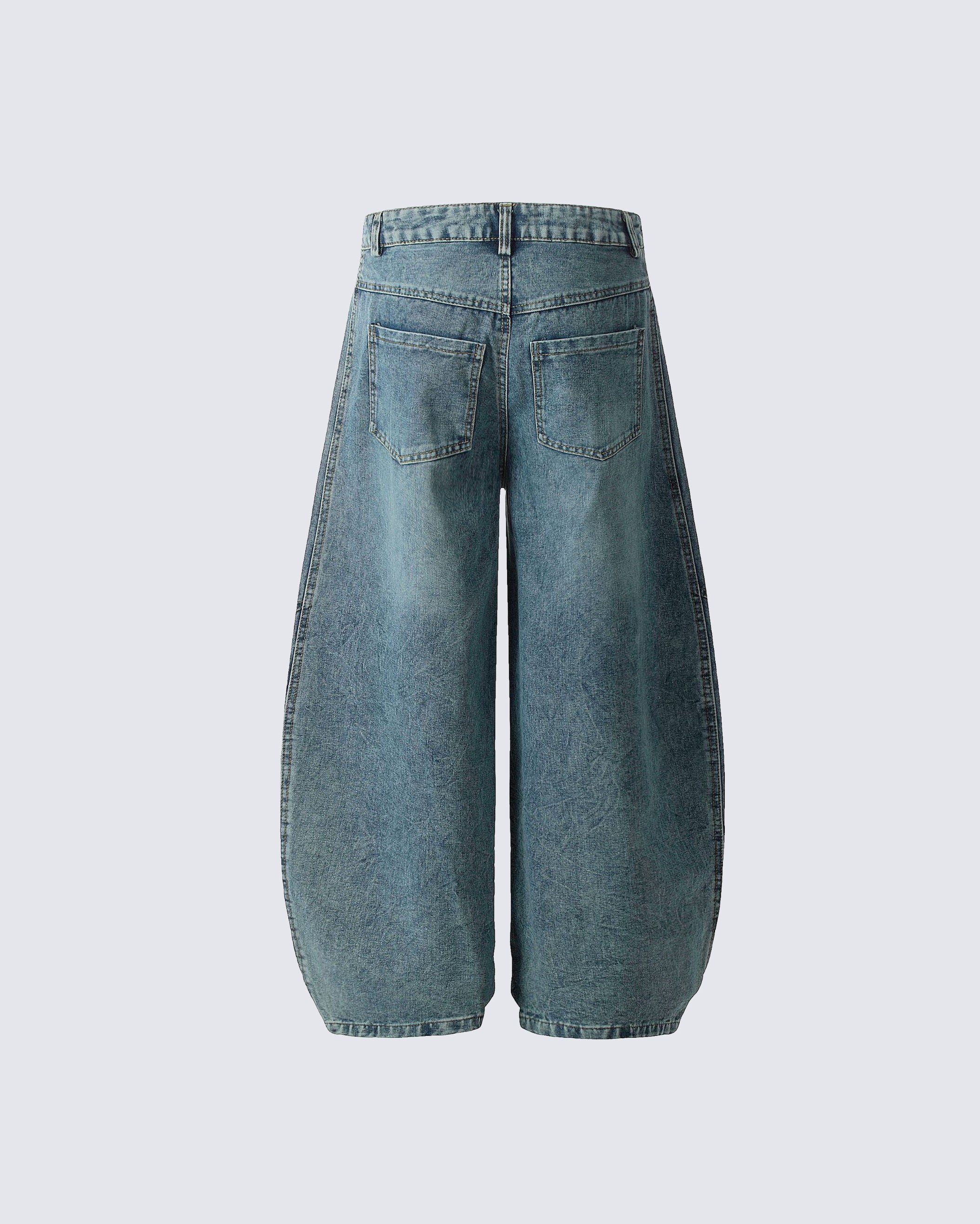 Striped Denim Pants - Riyooo