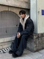 Vintage Fur Denim Jacket - Riyooo