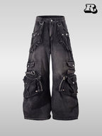 Deconstruction Patchwork Cargo Pants - RIYOOO