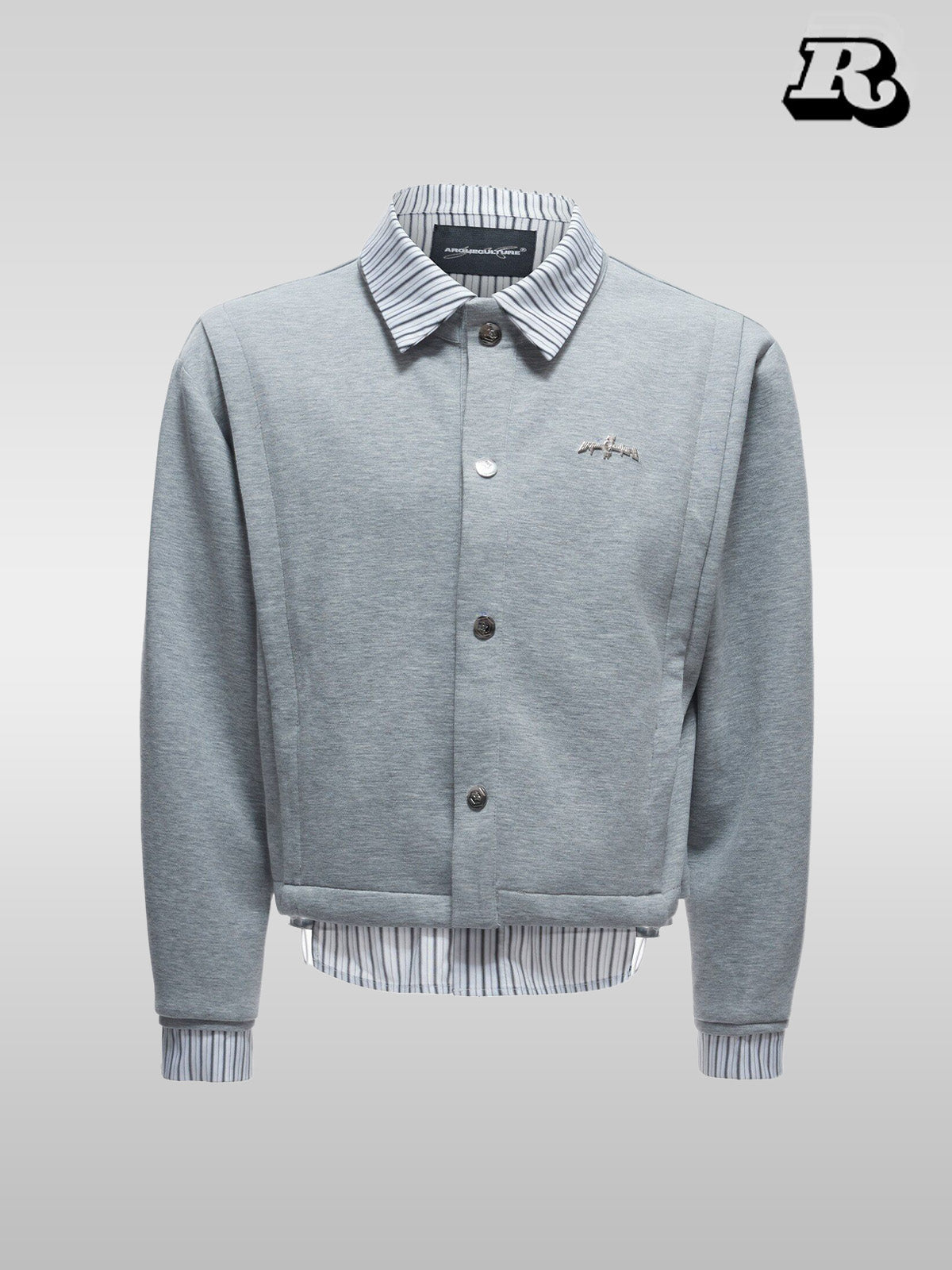 가짜 투피스 체크 셔츠 - RIYOOO 