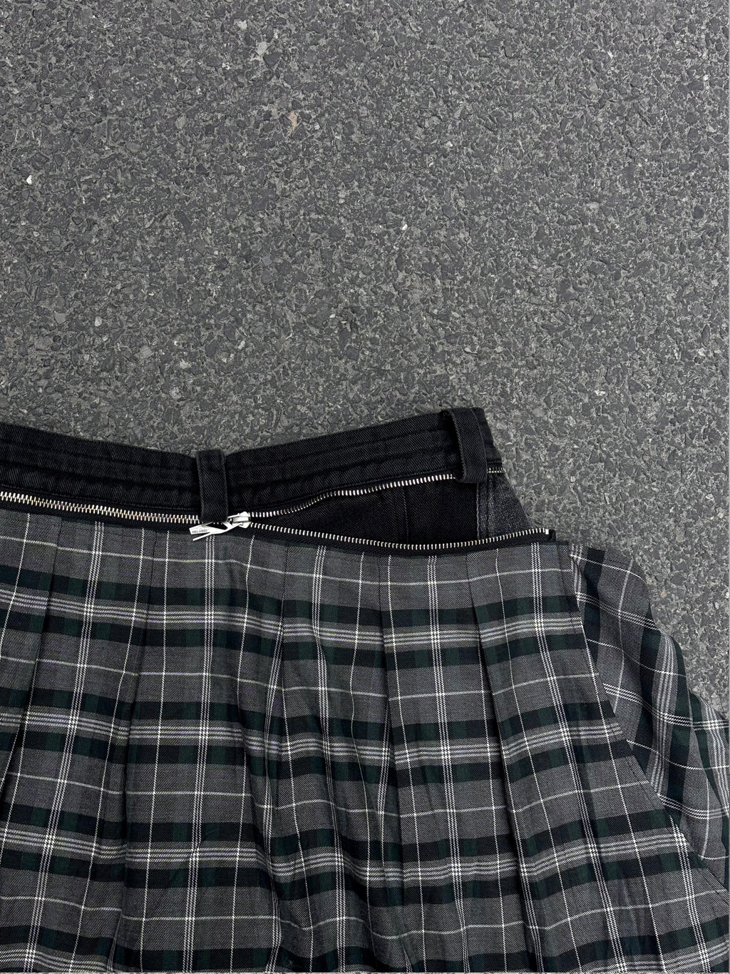 Plaid Patchwork Jeans - RIYOOO