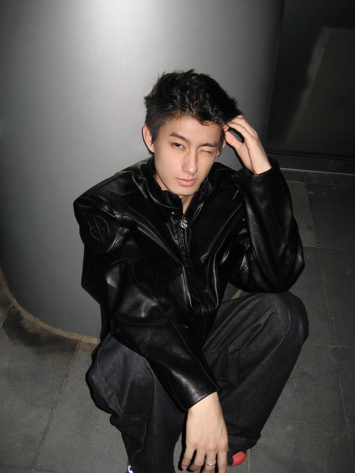 Cyberpunk Black Crop Jacket - RIYOOO