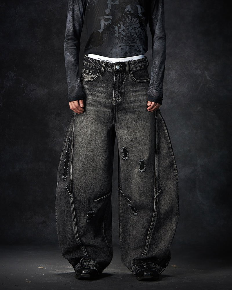 Ripped Streetwear Denim - Riyooo